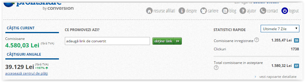 Cati bani se fac in afiliere