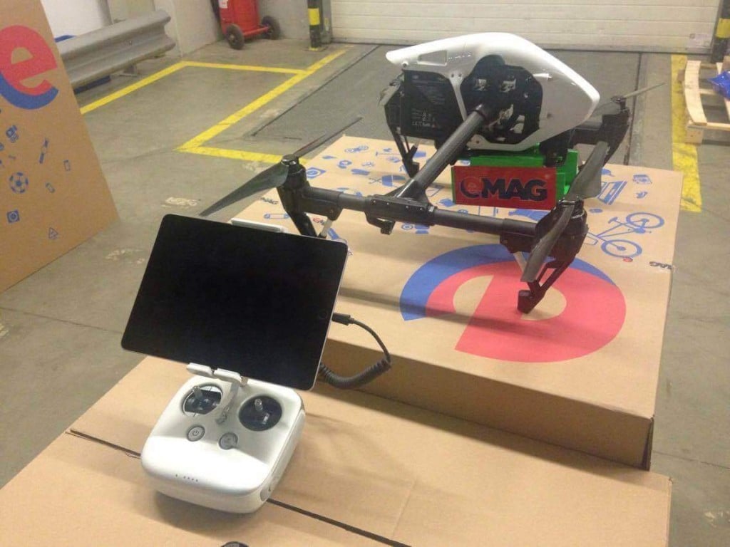 Livrare eMAg cu drona de Black Friday