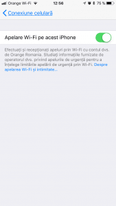 Activare Apel Wi-Fi Orange